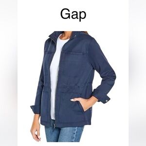 Gap women’s jacket lightweight size large blue color zip up nwt